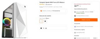 Torre ATX Tempest Spook RGB por 34.99€