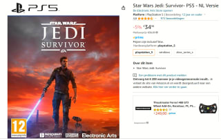 Star Wars Jedi: Survivor voor €34,98 bij Amazon