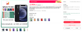 iPhone 12 Mini 64GB por $2,604 en AliExpress con voucher