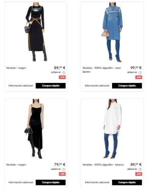 Recopilacion de Vestidos DIESEL con Hasta 70% de Descuento en Privalia
