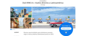 Tenemos Vuelos directos a Latinoamérica I/V desde 499€