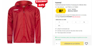 Chubasquero de Hombre hummel Essential por 8.99€