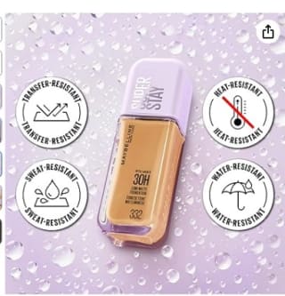 Maybelline New York Base de Maquillaje, Hasta 30H desde 8,07€