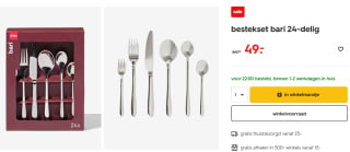 Bari 24-delige bestekset voor €49 bij Hema