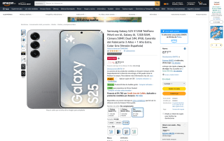 Samsung Galaxy S25 512GB 12GB RAM cámara 50MP Dual SIM versión española por 816,20€