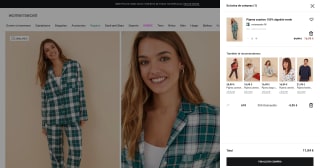 Pijama cuadros 100% Women'secret por 11,04€