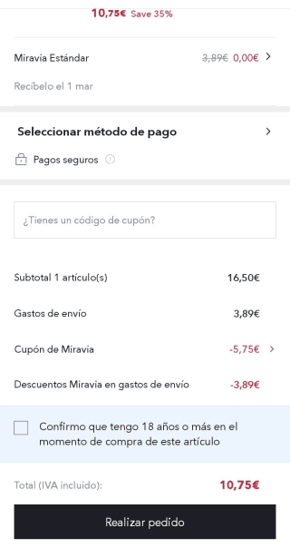 Absolut Vodka Citron 1 Litro por 10,75€.