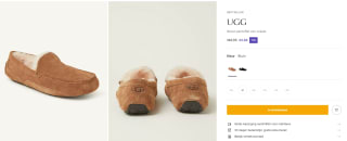 UGG Ascot suède heren pantoffels voor €43,48 bij De Bijenkorf