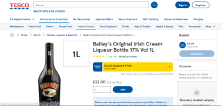 1L Baileys Irish Cream - Just £13