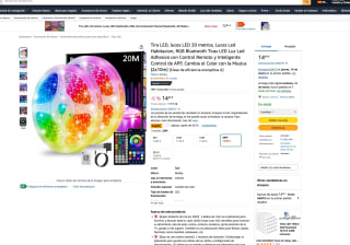 Tira LED luces 20 metros Realky por tan solo