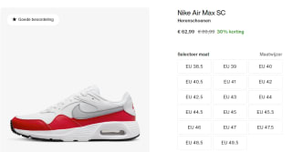 Nike W Air Max SC Sneakers Dames voor €62,99 in de Nike store