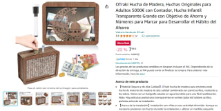 Huchas Originales para Adultos 5000€ con Contador por 7,99€