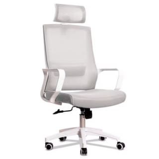 Silla de oficina ajustable con soporte lumbar y reposacabezas por 49,33€