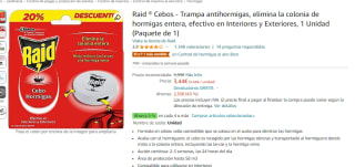 Raid Cebos Trampa antihormigas - 1 unidad por 3.27€