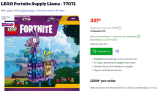 LEGO 77071 Fortnite Supply Llama - Pre-order + Laagste prijs ooit @ Bol