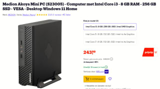 Medion Akoya S23005 Mini PC (10024803) pc-systeem voor €243,99 bij Bol.com