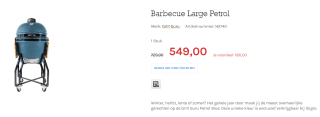 Grill Guru Original Large Petrol Blue voor €665 bij de Sligro