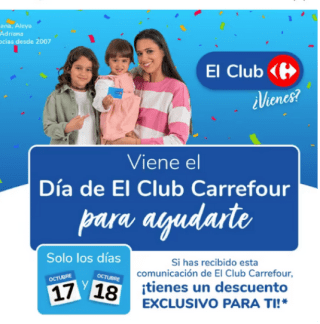 Descuento 15% Día del club Carrefour 17 y 18 noviembre