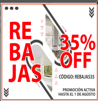 -35% de descuento en Estores baratos