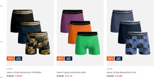 Tot 60% korting op de laatste maten bij Muchachomalo