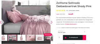 Zo!Home Satinado Dekbedovertrek 140x200-220 voor €24,98 bij Swiss Sense