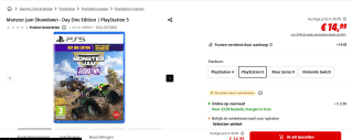 Monster Jam: Showdown - Day One Edition voor €14,99 bij de Mediamarkt
