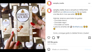 Chocolate Ferrero Rocher gratis en Samplia