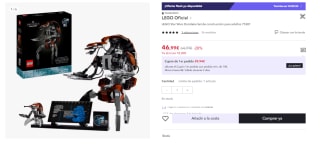 LEGO Star Wars Droideka de 583 Piezas por 46.99€ (Cuenta Nueva 34.99€)