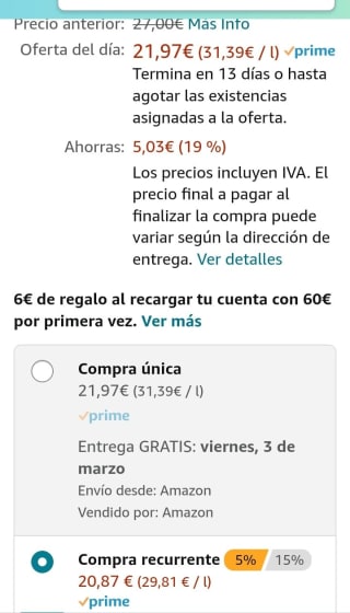 Ron Premium Flor de Caña 12 Años 1 botella de 70 cl por 20,87€.