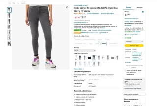 ONLY Skinny fit Jeans ONLROYAL High Rise Skinny Fit Jeans por 17,90€