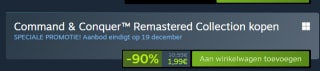 Command & Conquer Remastered Collection (PC) voor €1,99 bij Steam