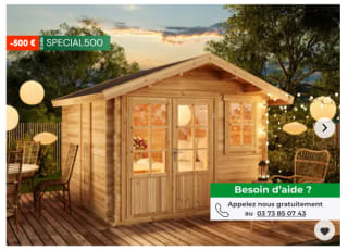 Abri de jardin Palermo à 2.069€