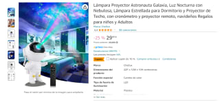 Lámpara Proyector Astronauta Galaxia por 24,29€