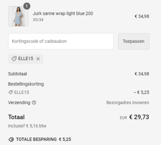 15% korting op het gehele assortiment van Stretchshop