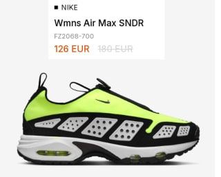 Zapatillas de Mujer NIKE Wmns Air Max SNDR por 63.5€