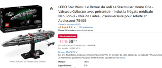 LEGO Star Wars Home One Starcruiser (75405) voor €38,23 bij Amazon