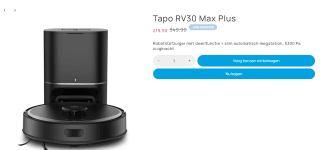 Tapo RV30 Max Plus voor €219,90
