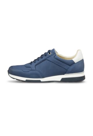 Blauwe nubuck Positano sneakers voor €99,90 bij Vanlieroutlet