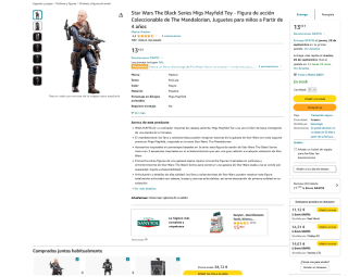 Star Wars The Black Series Migs Mayfeld Toy por 13,53€