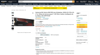 Samsung 990 Pro 4TB SSD M.2 por 302,49€