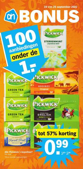 Heel veel producten onder €1 bij de AH