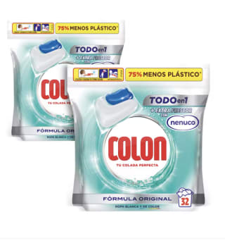 Colon Nenuco Detergente para la lavadora 128 cápsulas (4x32 cápsulas) a solo 29,68€