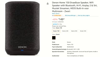 Denon Home 150 Wireless Speaker zwart voor €149,85 bij Amazon