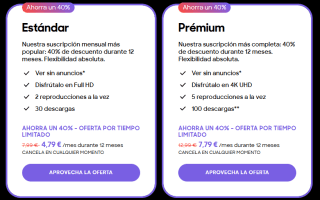 4,79€ al mes. 40% descuento durante 12 meses SkyShowtime