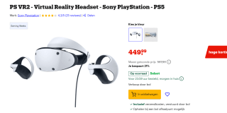 PS VR2 - Virtual Reality Headset voor €4499,99 bij Bol