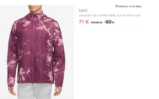 Chaqueta de Hombre Nike REPEL RUN DIVISION por 56.8€