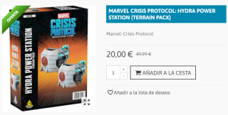 Marvel Crisis Protocol: Hydra Power Station Terrain (Ingles) por 20€