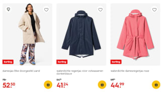 25% korting op dames en heren jassen bij HEMA