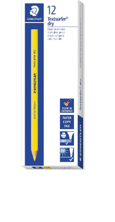 Lapices fluorescente Staedtler triangular top star amarillo caja de 12 unidades por 6.36€
