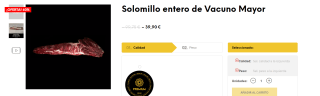 Solomillo Entero al 60% de descuento